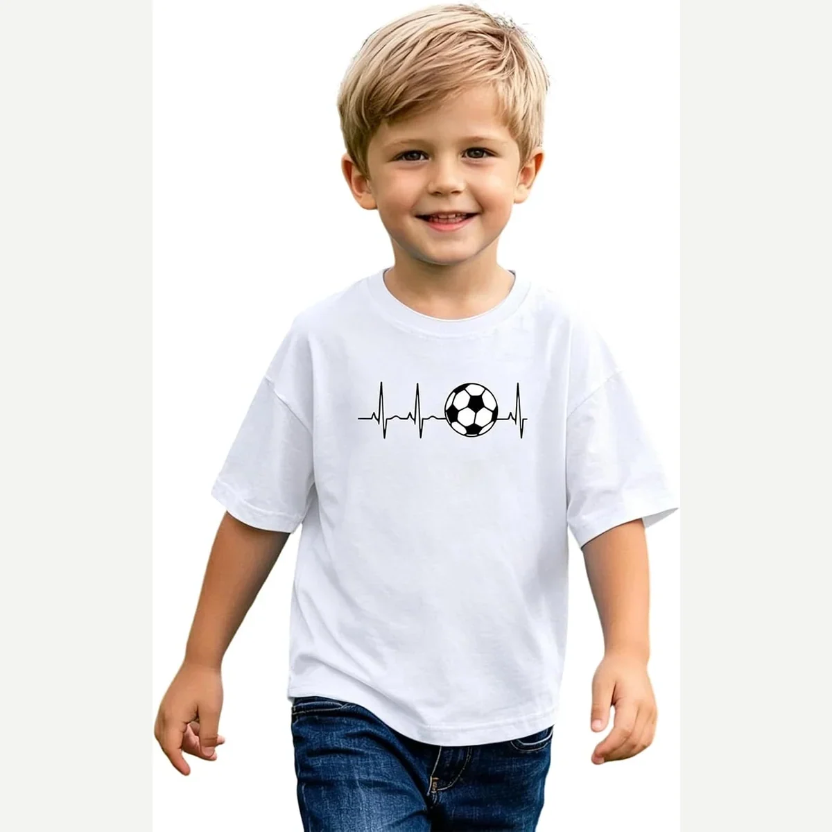 Heartbeat Tees Lover Crewneck Short Sleeves print by Oiiaayy