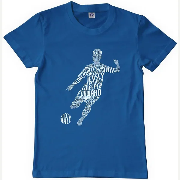 Big Typography Royal Blue print by Threadrock