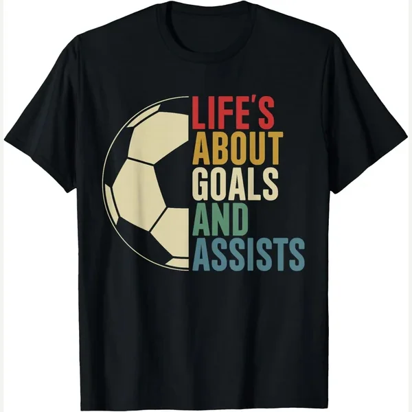 Life's About Goals And Assists print by Soccer Fan and Soccer Player Outfits
