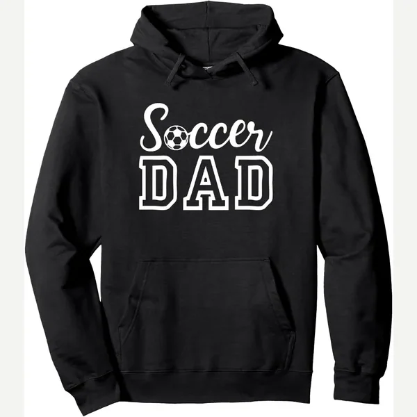 Pullover Hoodie, soccer dad tee print by Soccer Dad Tee
