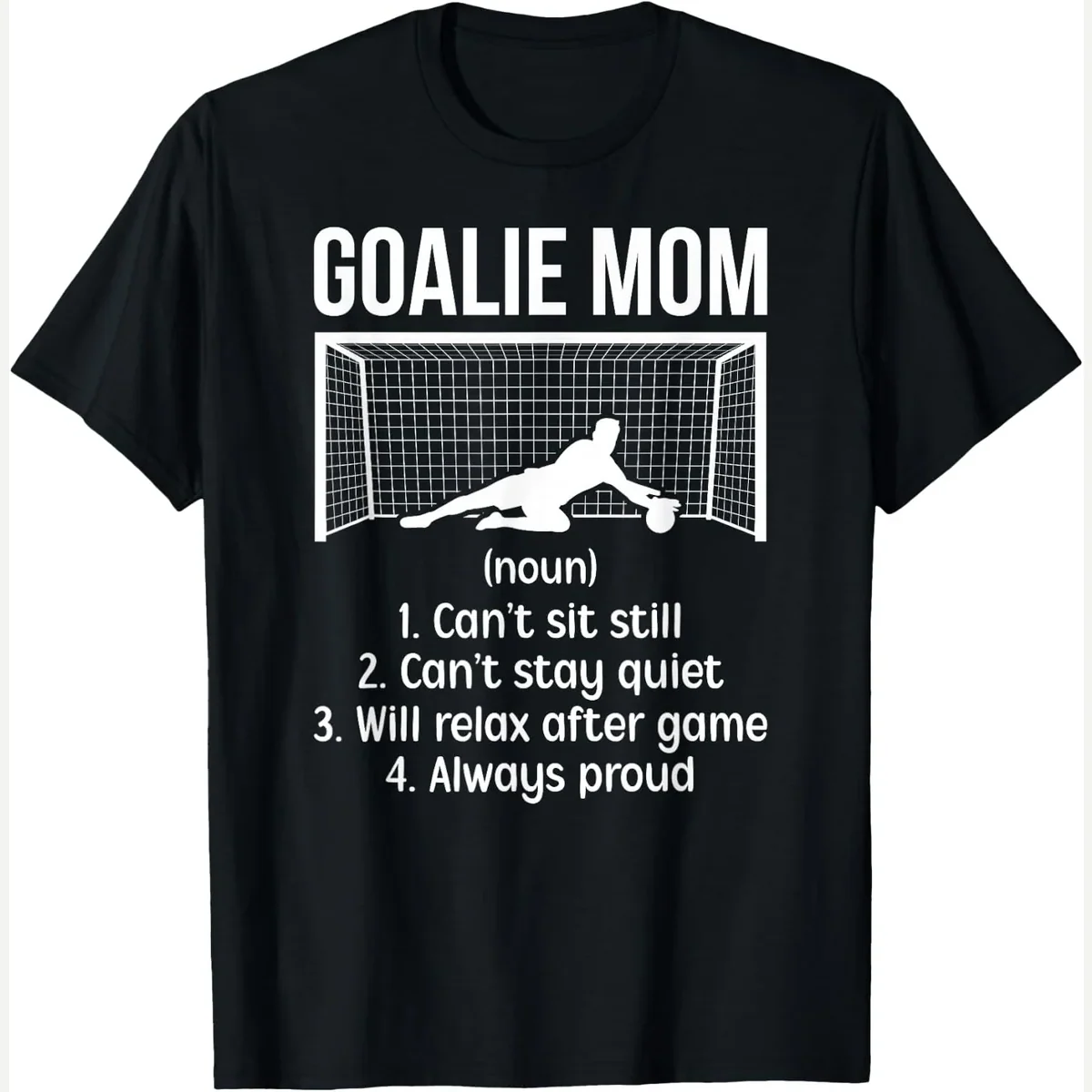 Soccer Goalkeeper Mom Definition Goalie Mother print by Funny Mama Of A Soccer Keeper Mom
