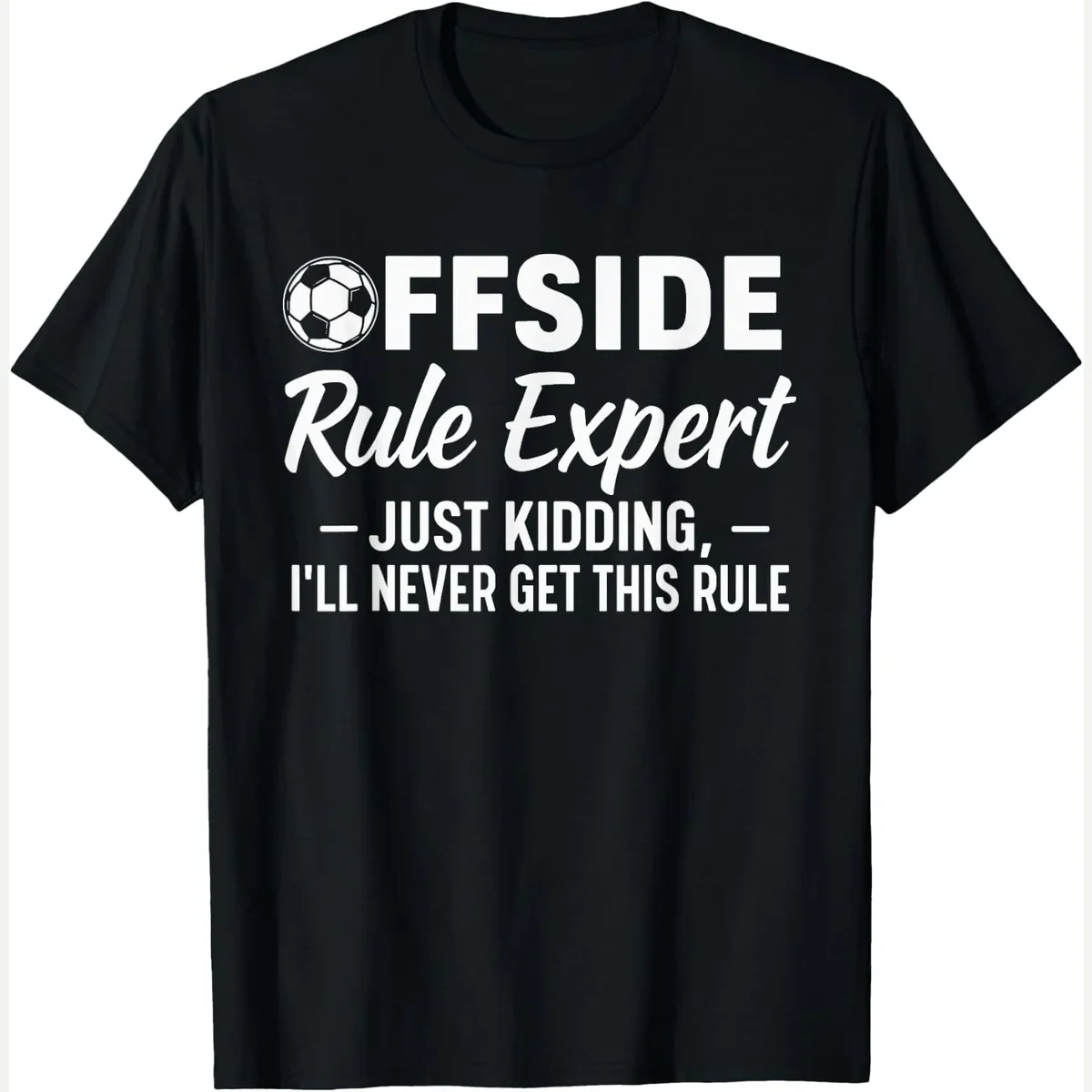 Offside Rule Expert Fan Joke print by Soccer Football Coach Tee
