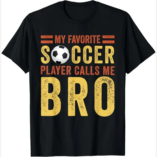 My Favorite Calls Me Bro print by Soccer Bro Player Tees