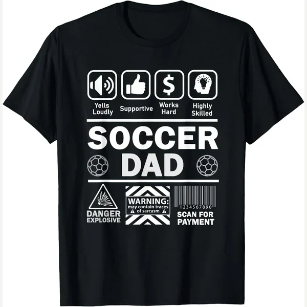 Contents of Sports print by Funny Soccer Dad Clothing