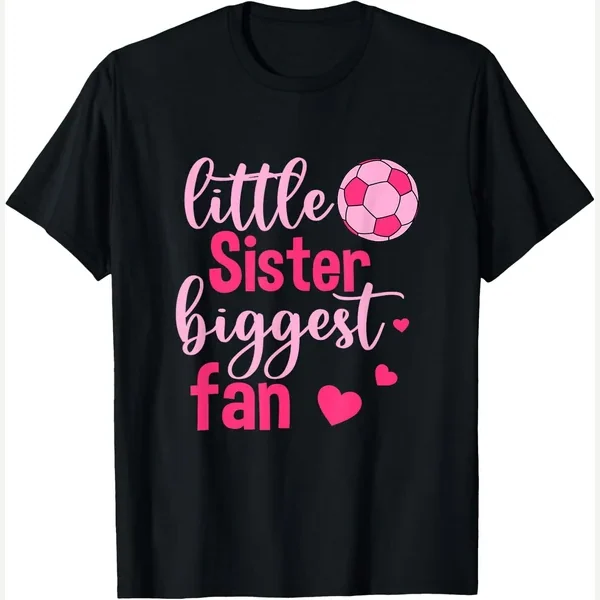 Sis Little Biggest Fan print by Funny Little Sister Biggest Fan Soccer Sister