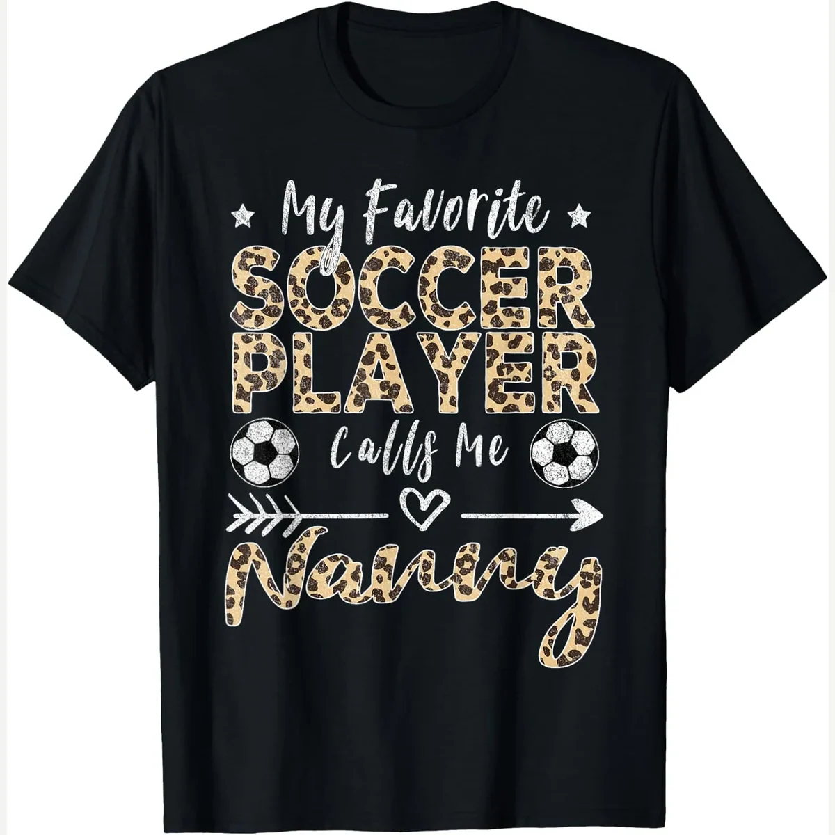My Favorite Calls Me Nanny print by Funny Soccer Player Mom Soccer Grandma Gift