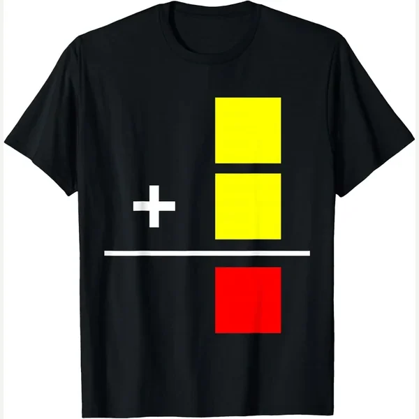 Yellow Red Card Football Rules Math print by Funny Soccer Yellow Red Card Designs