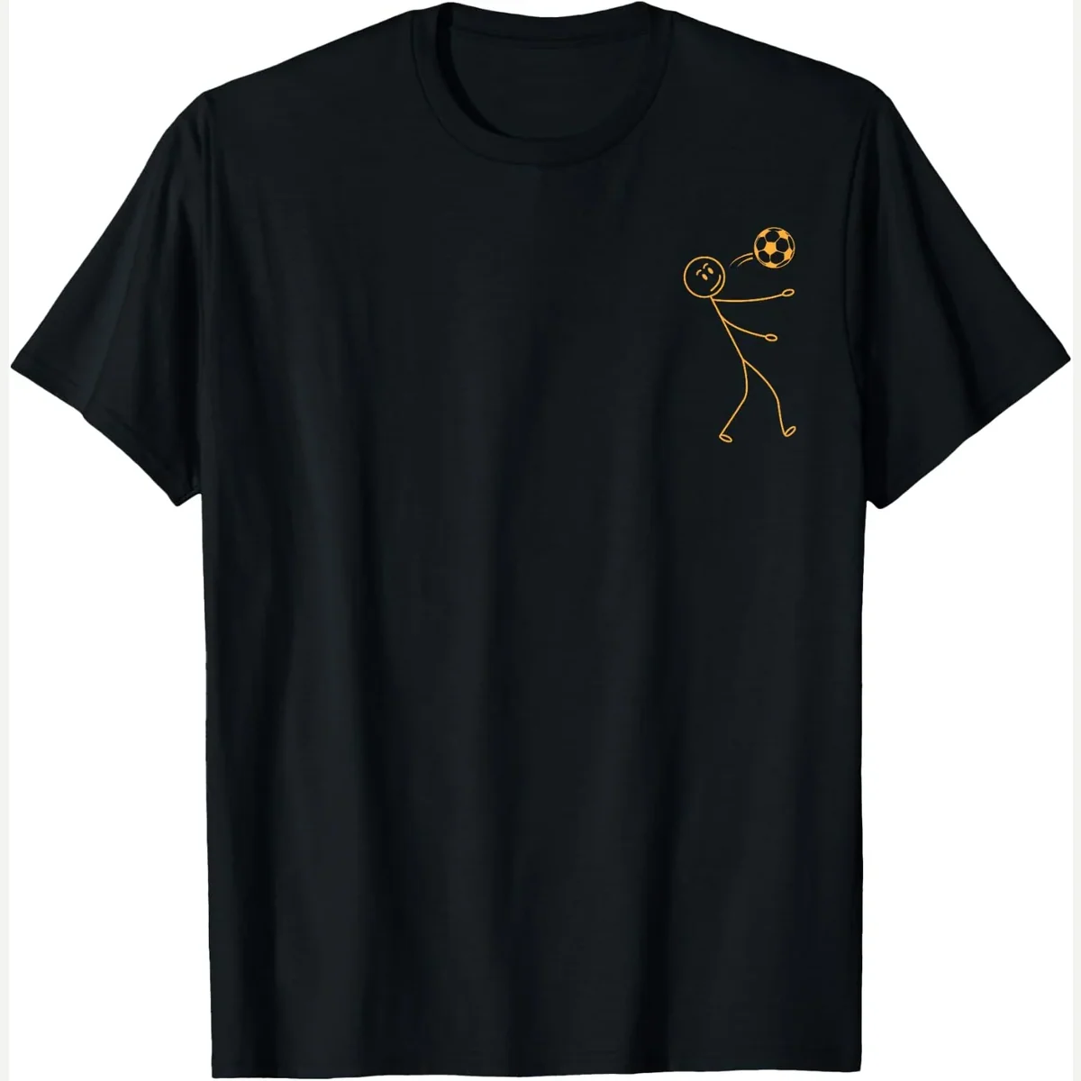 Stick Figure print by Funny Soccer Player