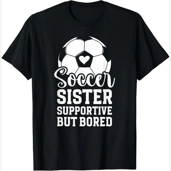 Supportive But Bored, funny sister of a soccer player soccer sis print by Funny Sister Of A Soccer Player Soccer Sis