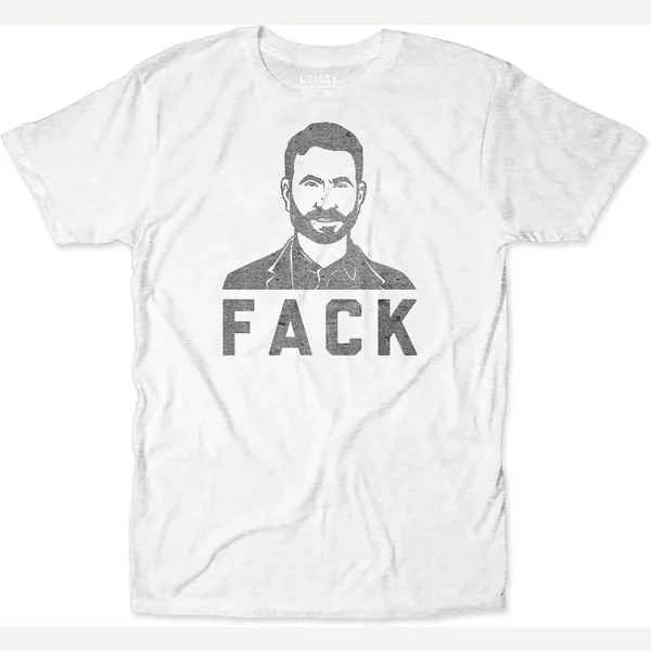 Roy Kent Fack TV Show Quote Heathered White print by Loxley
