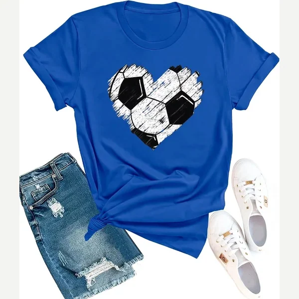 Heart Day Life Blue print by Fiscrat
