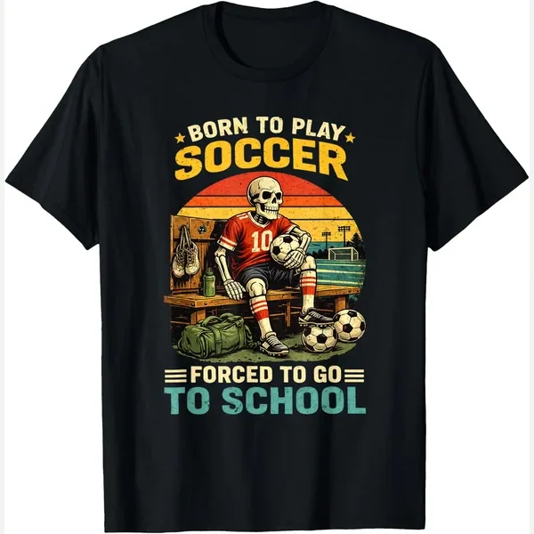 Soccer Player Playing print by Funny Soccer Player Designs for Boys