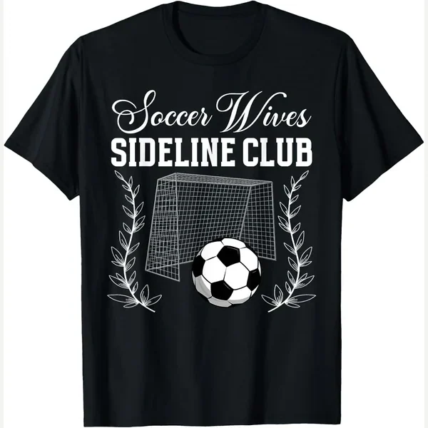 Wives Sideline Club Wife Of A print by Funny Anniversary For Soccer Player's Wife
