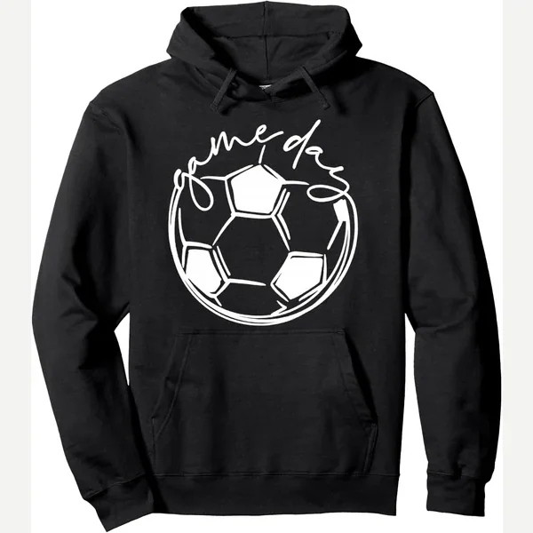 Day Sports Parent Pullover Hoodie print by Game Day - Soccer Mom