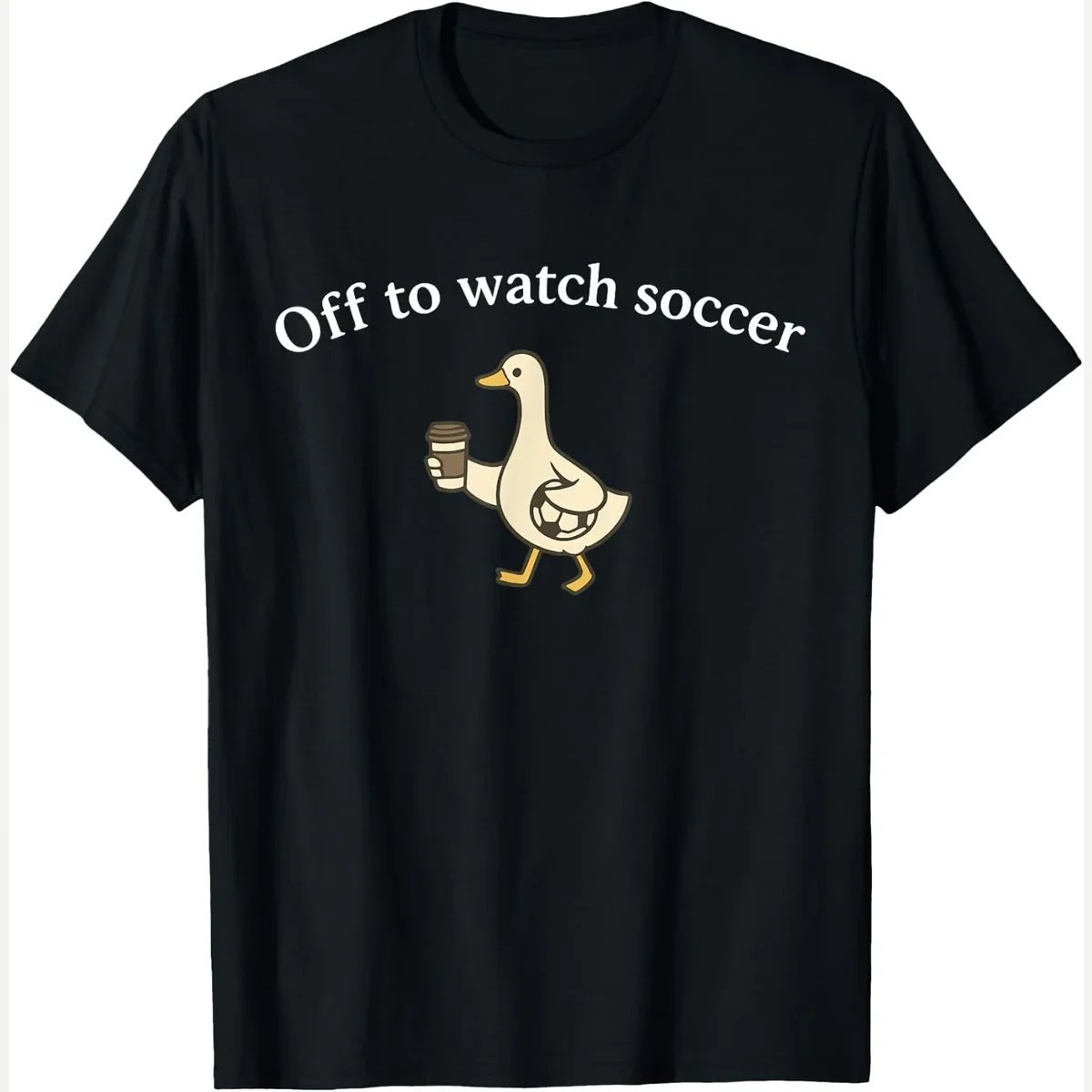 Silly Goose Off to Watch Coffee Lovers print by Off To Watch Soccer Mothers Day Mom Women Men