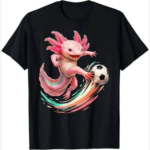 Axolotl Lover Fan print by Axolotl Fan Soccer Lover Cute Animal Sport Club