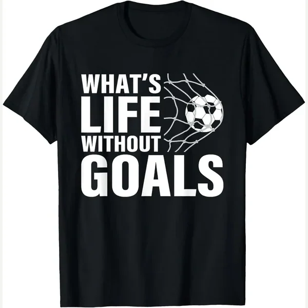 What's Life Without Goals print by Funny Soccer Apparel For Boys