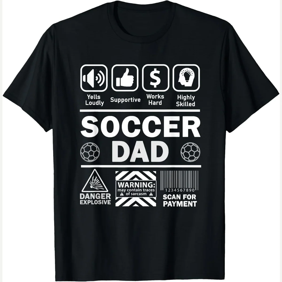 Contents of Sports print by Funny Soccer Dad Clothing