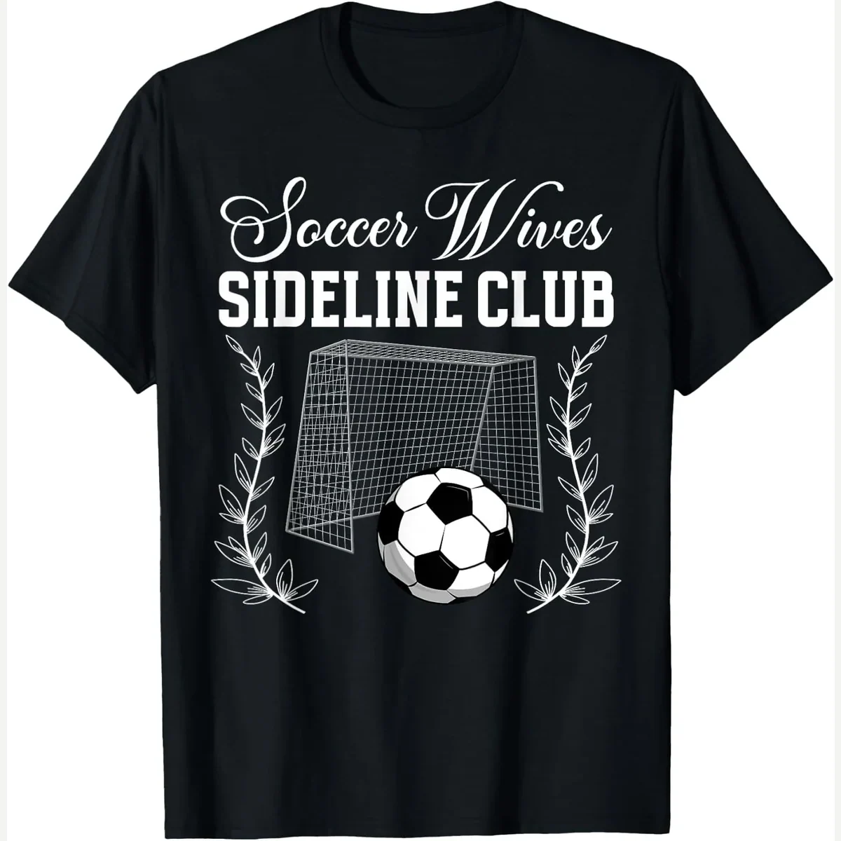 Wives Sideline Club Wife Of A print by Funny Anniversary For Soccer Player's Wife