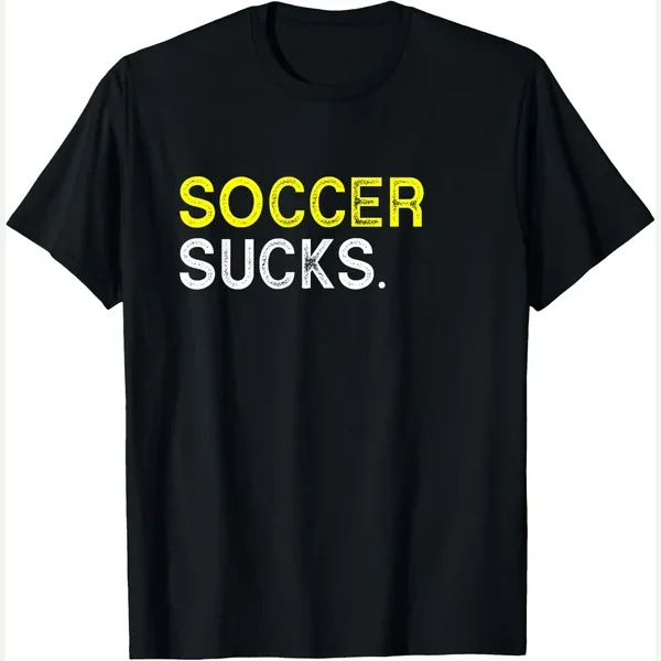 Playing Sucks Best Yellow Sports print by Hobbies Soccer T Shirts