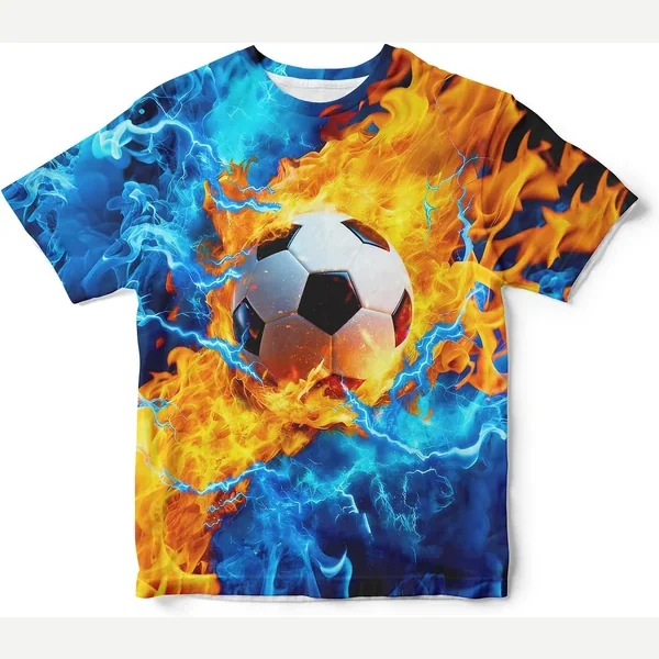 3D Crewneck Tees for Teens print by Dgsin