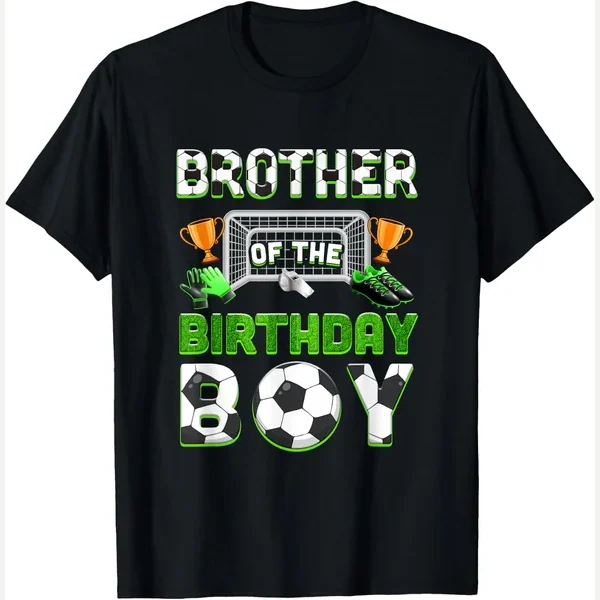 Of The Family Matching Party print by Brother Birthday Boy Soccer Family