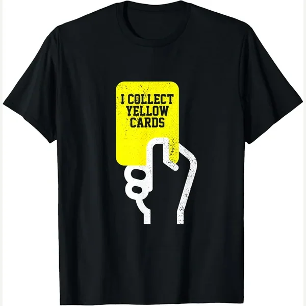 I Collect Yellow Cards, soccer player designs print by Soccer Player Designs