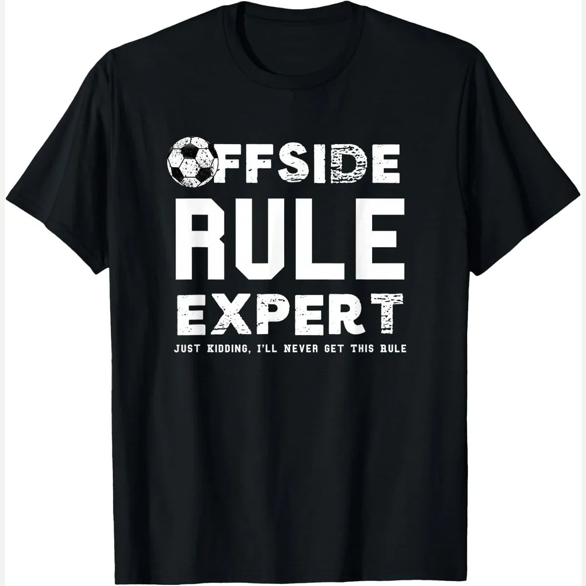Offside Rule Expert Just Kidding print by Funny Soccer Gifts