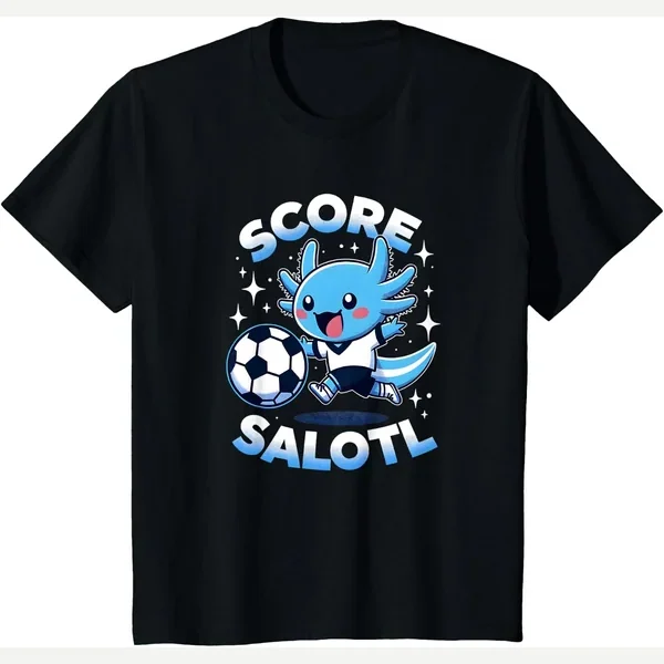 Axolotl score salotl print by soccer shirts for boys and girls by merch4life
