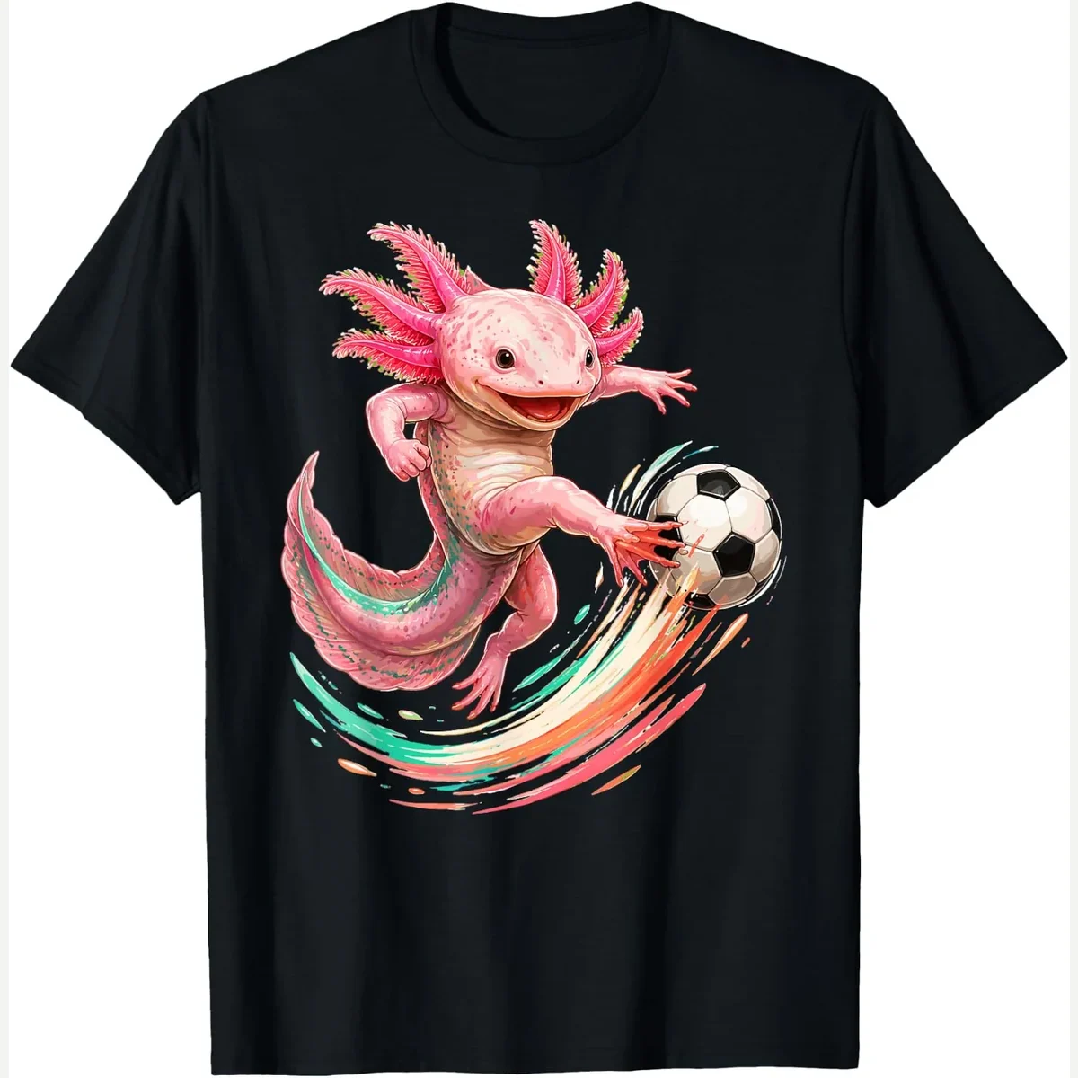 Axolotl Lover Fan print by Axolotl Fan Soccer Lover Cute Animal Sport Club