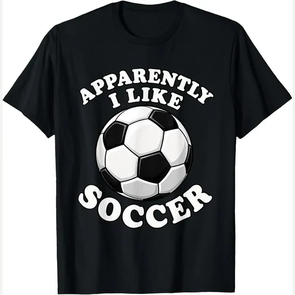 Apparently I Like Fan Quote print by Funny Soccer Fans And Soccer Players Saying