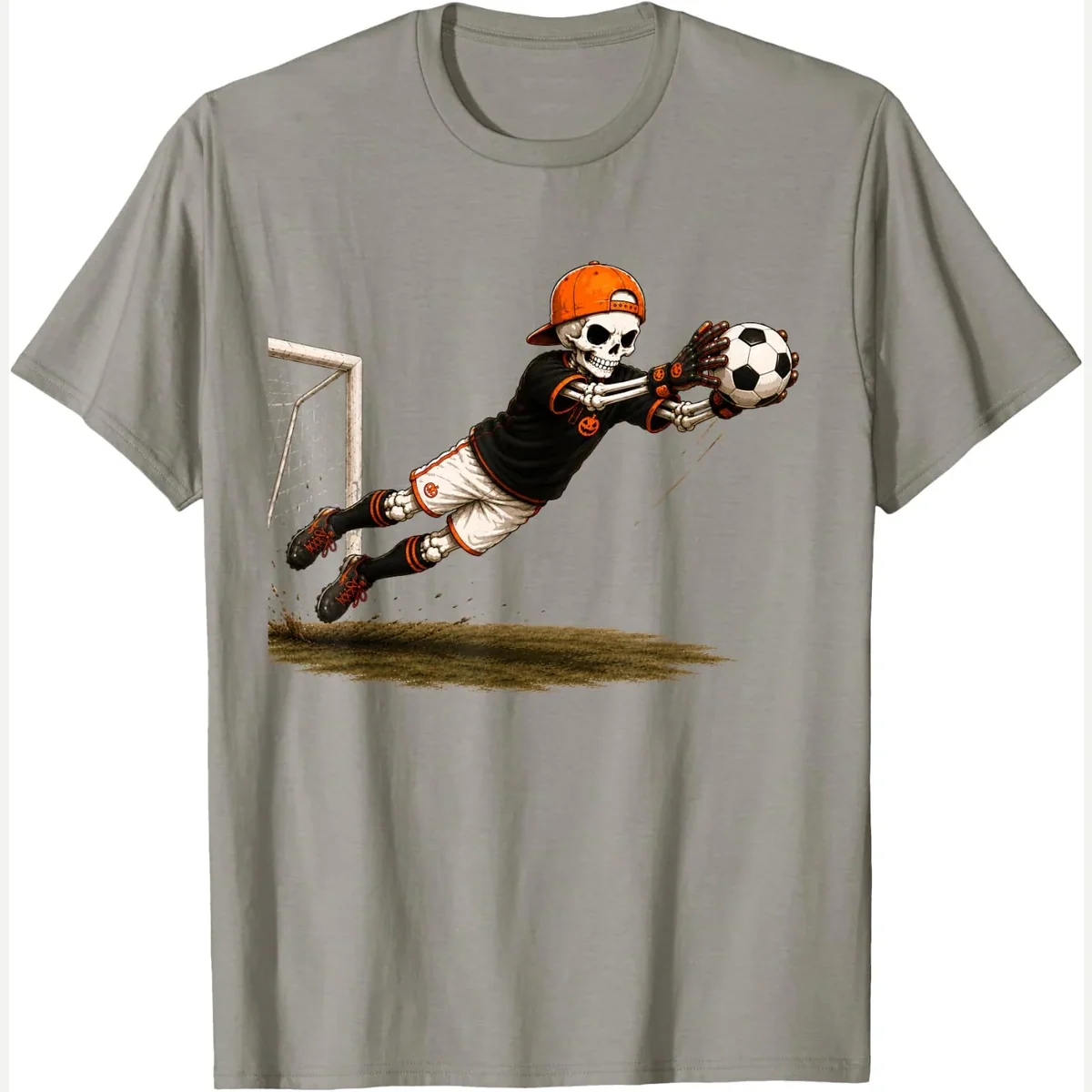 Halloween Skeleton Costume print by Halloween Soccer Goalie Skeleton Boys Tees