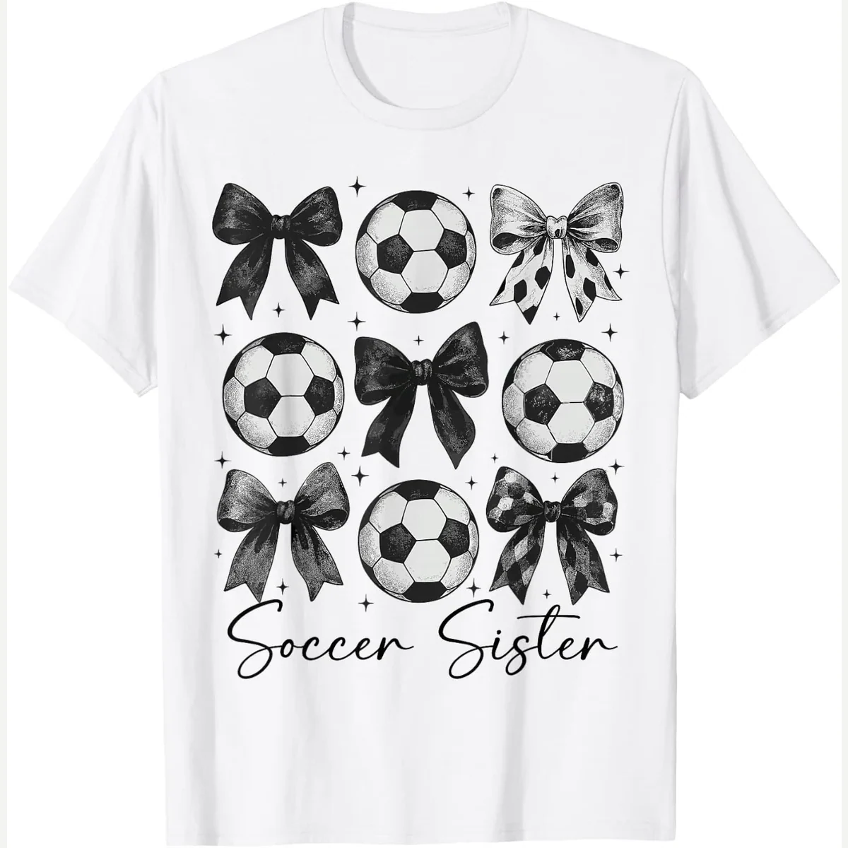 Coquette Bow, soccer sister funny bow soccer graphic print by Soccer Sister Funny Bow Soccer Graphic