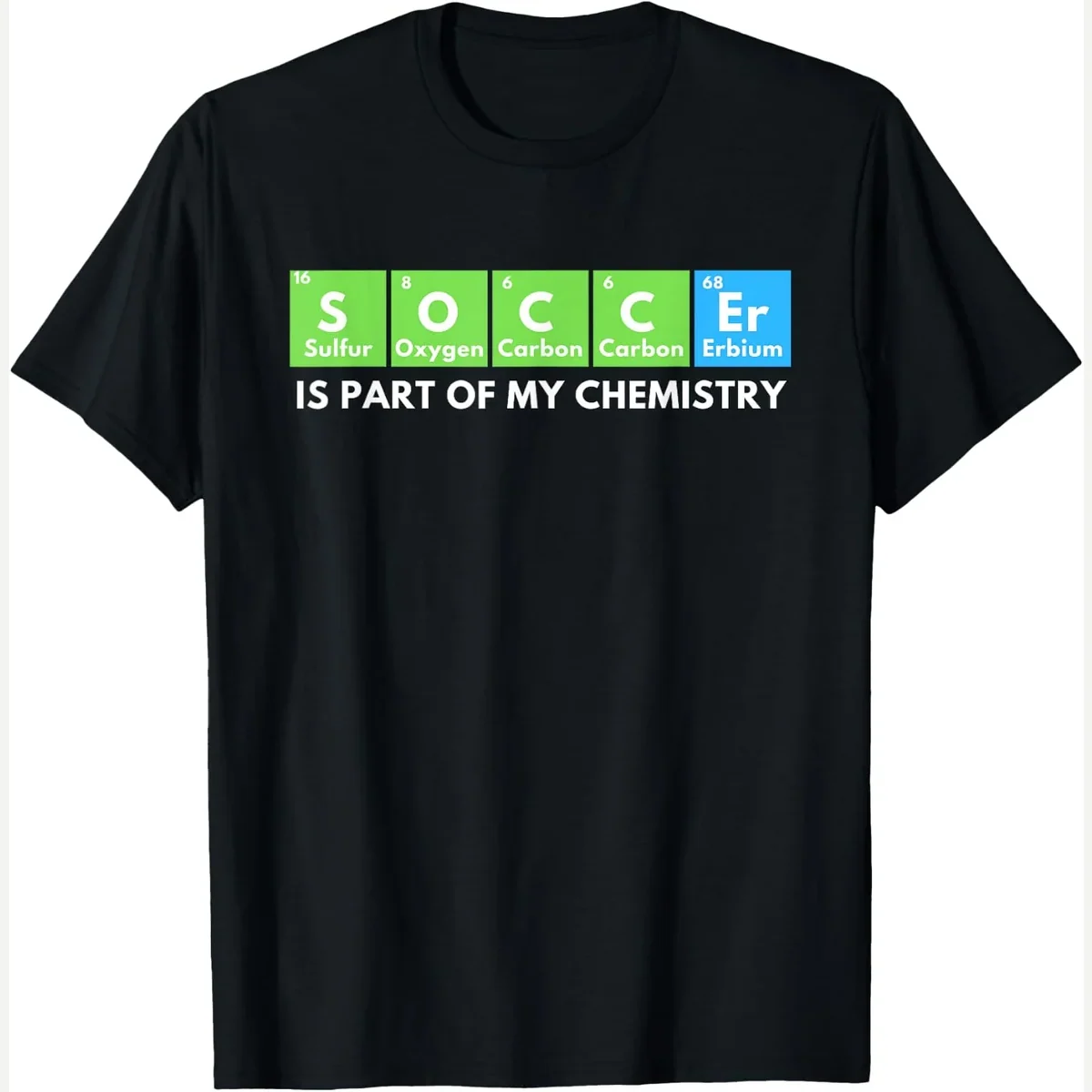 Is Part Of My Chemistry print by Funny Soccer Shirts