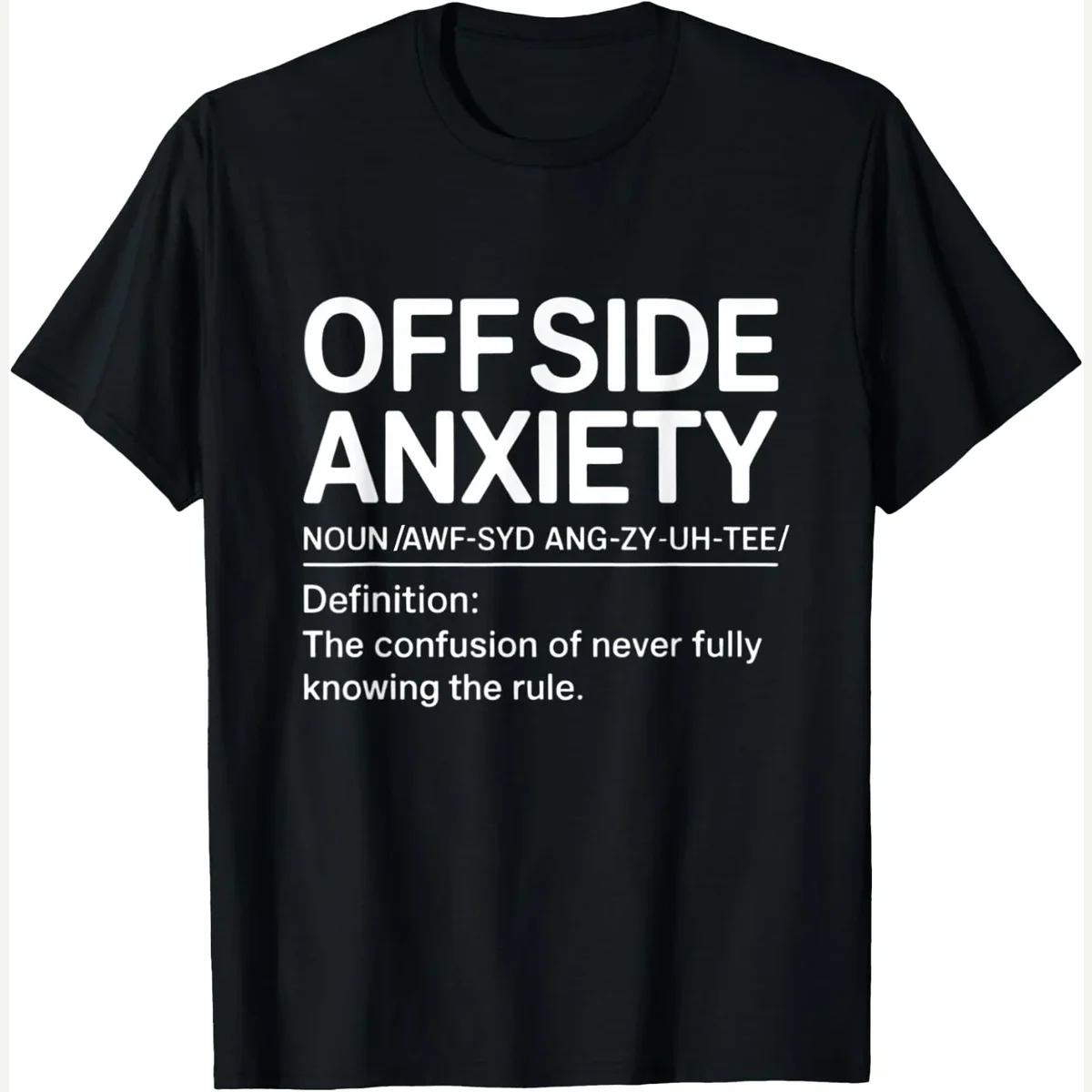 Definition Offside Anxiety print by Soccer Lover Goalkeeper Kicking Ball Football Gift