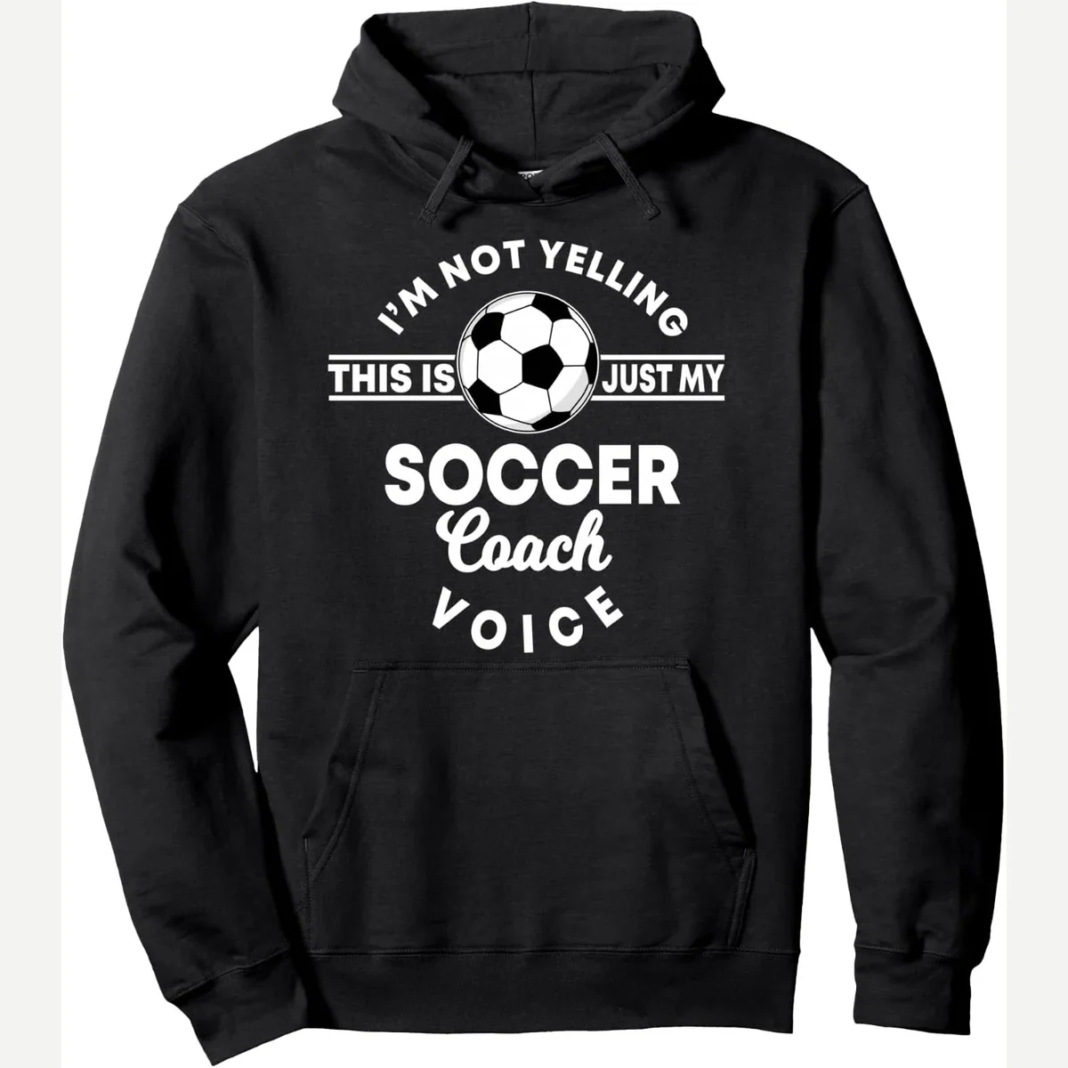 Trainer Coaching Voice Pullover Hoodie print by Funny Coach Shirts For Men Soccer Stuff Coaching