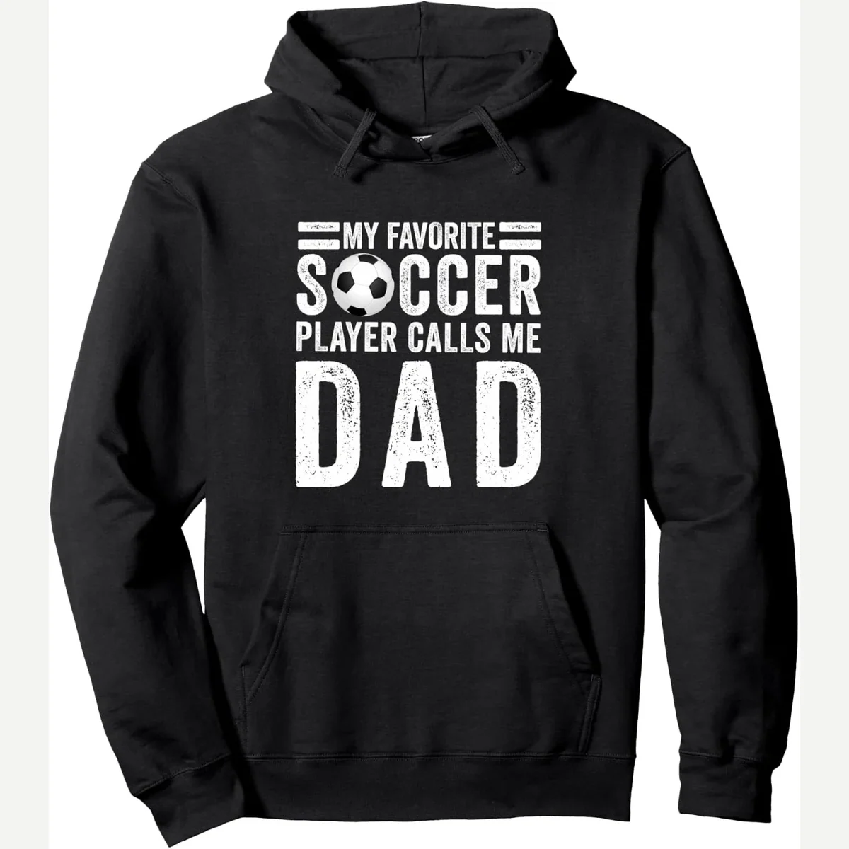 My Favorite Calls Me Pullover Hoodie, soccer sport apparel print by Soccer Sport Apparel