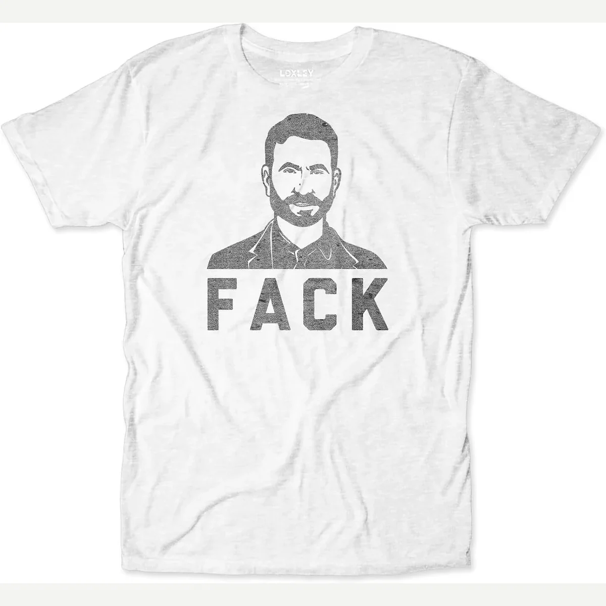 Roy Kent Fack TV Show Quote Heathered White print by Loxley