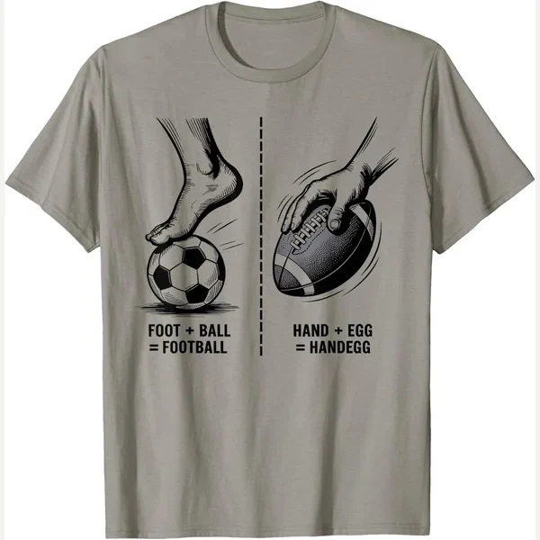 Handegg vs Football Meme Logic Sports print by Funny Soccer Logic & Handegg Sports Memes