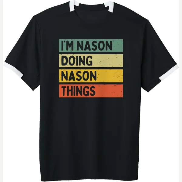 I'm Nason Doing Things Personalized Quote Jersey print by Personalized Gift Ideas Nason