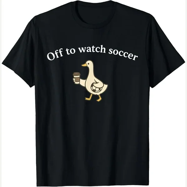Silly Goose Off to Watch Coffee Lovers print by Off To Watch Soccer Mothers Day Mom Women Men