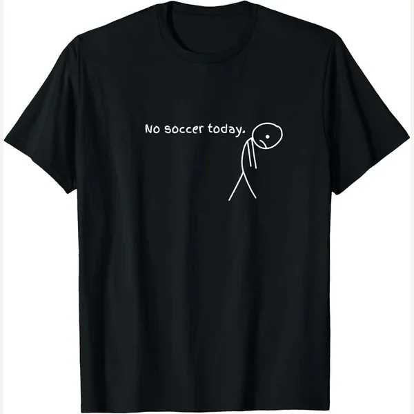 No Soccer Today print by Funny No Soccer Today Tee