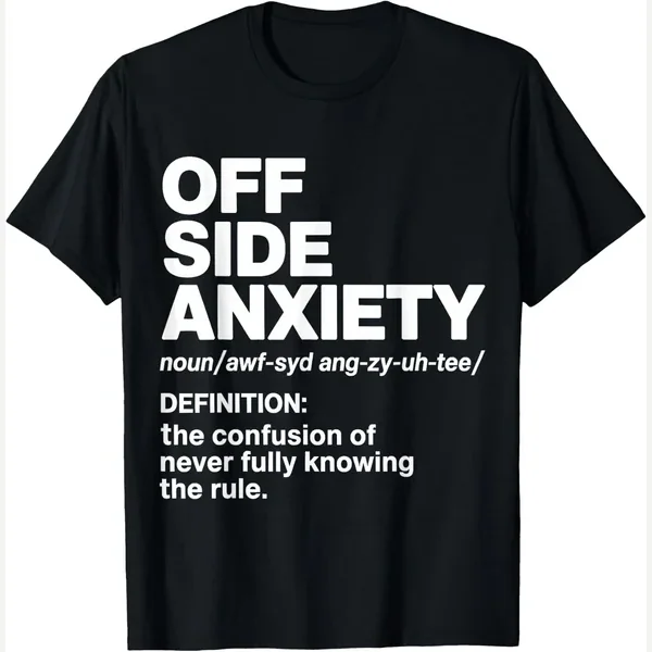 Off Side Anxiety Football Confusion Rule print by Soccer Football Offside Rule Fan Anxiety Humor