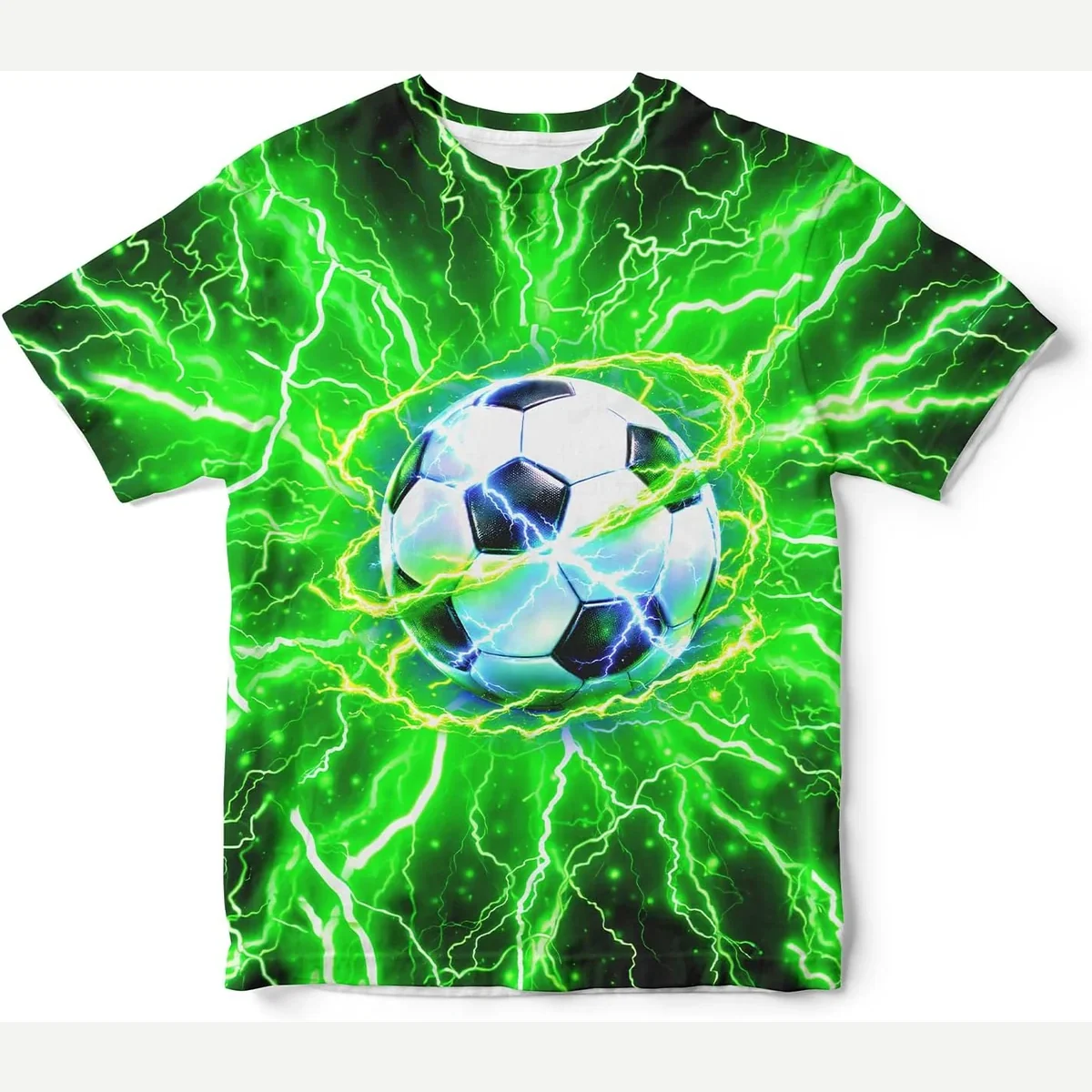 3D Neon Lightning Tshirts Tees Jerseys print by Ldvjkx
