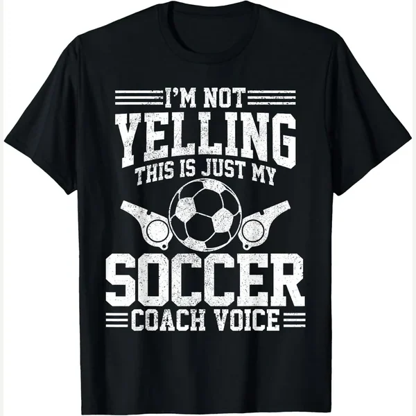 Soccer Coach Voice print by Funny Soccer Coach T-Shirts & Gifts