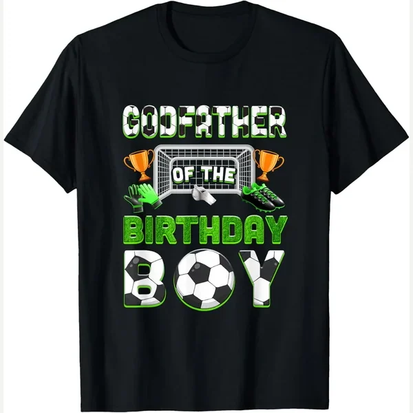 Godfather Of The Family Matching Party print by Godfather Birthday Boy Soccer Family