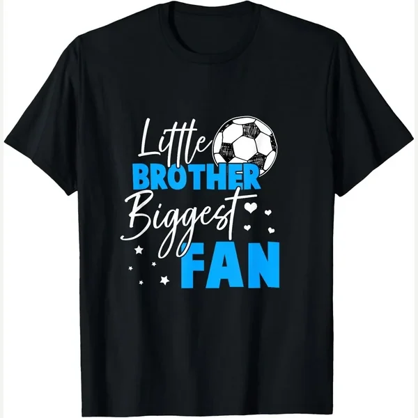 Little Biggest Fan print by Soccer Shirt Women & Girls Soccer Gifts