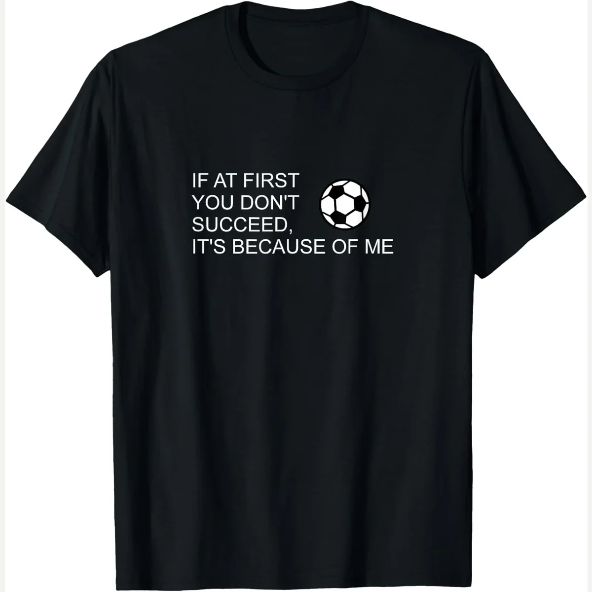 Sarcastic Saying If at First You Don't Succeed print by Funny soccer defense quote Idiom