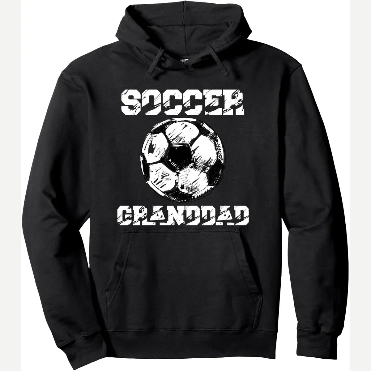 Granddad Pullover Hoodie print by Soccer Granddad Jun