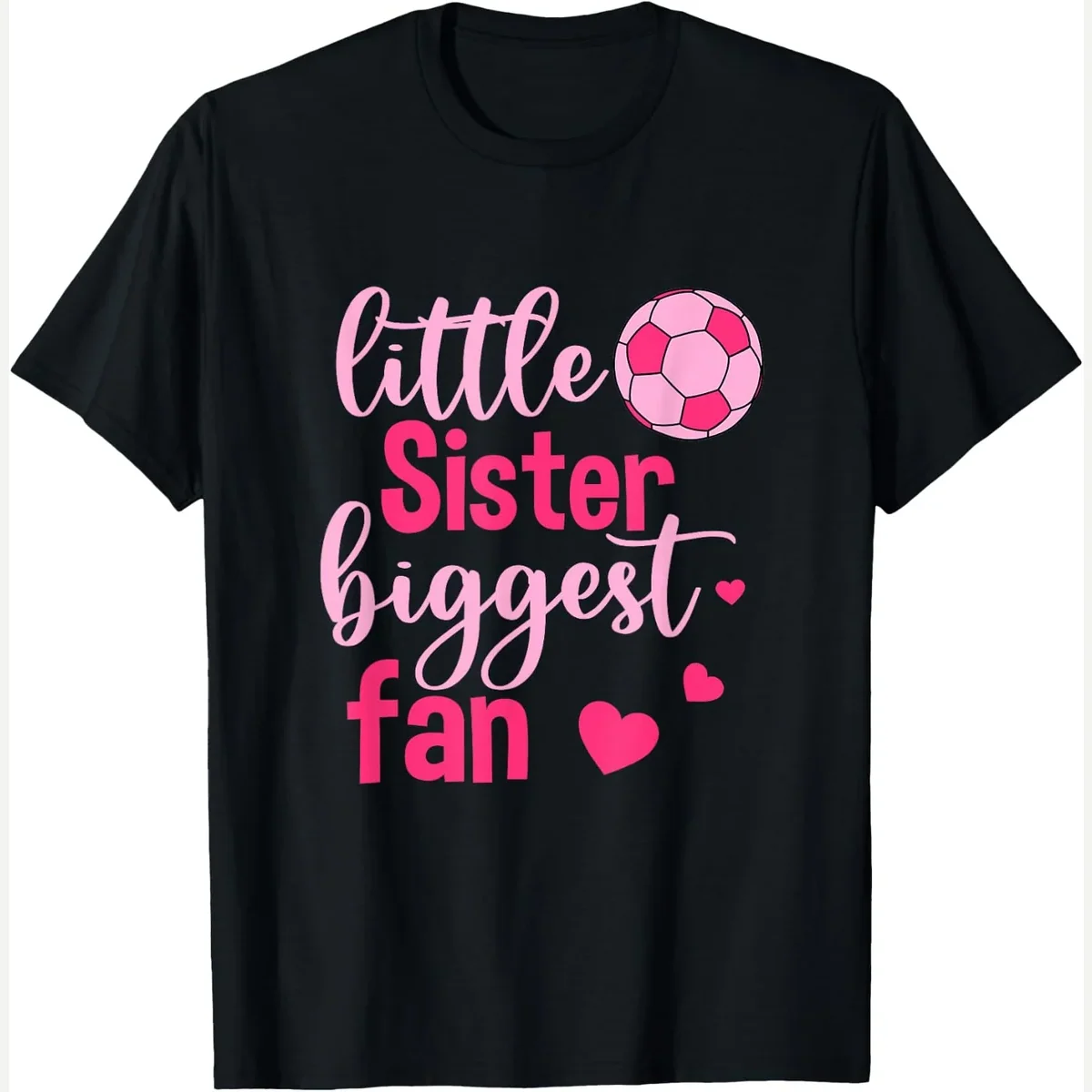 Sis Little Biggest Fan print by Funny Little Sister Biggest Fan Soccer Sister